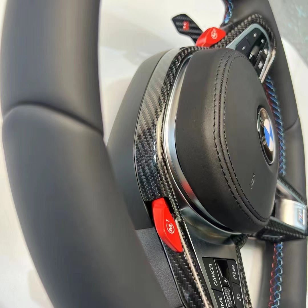 LCI conversion Steering Wheel w/ Carbon Fiber Trim Complete Replacement- BMW G Chassis