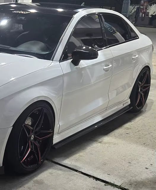 MP Style Carbon Fiber Side Skirts - Audi RS3 / S3 / A3 S Line - 图片 7