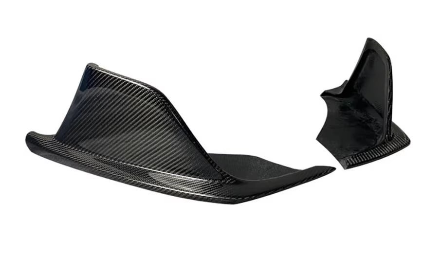 Carbon V Style Rear Canard Extension - toyota Supra MK5