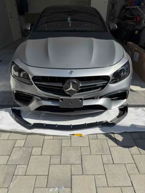 Carbon Fiber BRBS Style Front Splitter lip - Mercedes Benz W213 E Class E53 E43 E400 Sport 2016-2020 W213 - 图片 3