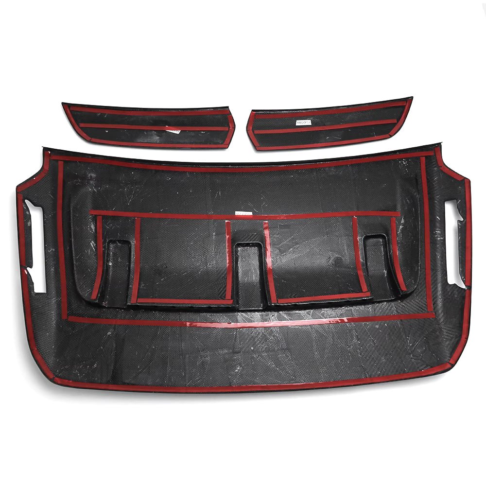 Carbon Fiber Engine Hood Cover Trim - Ford F-150 Raptor 2021-2025 - Image 8