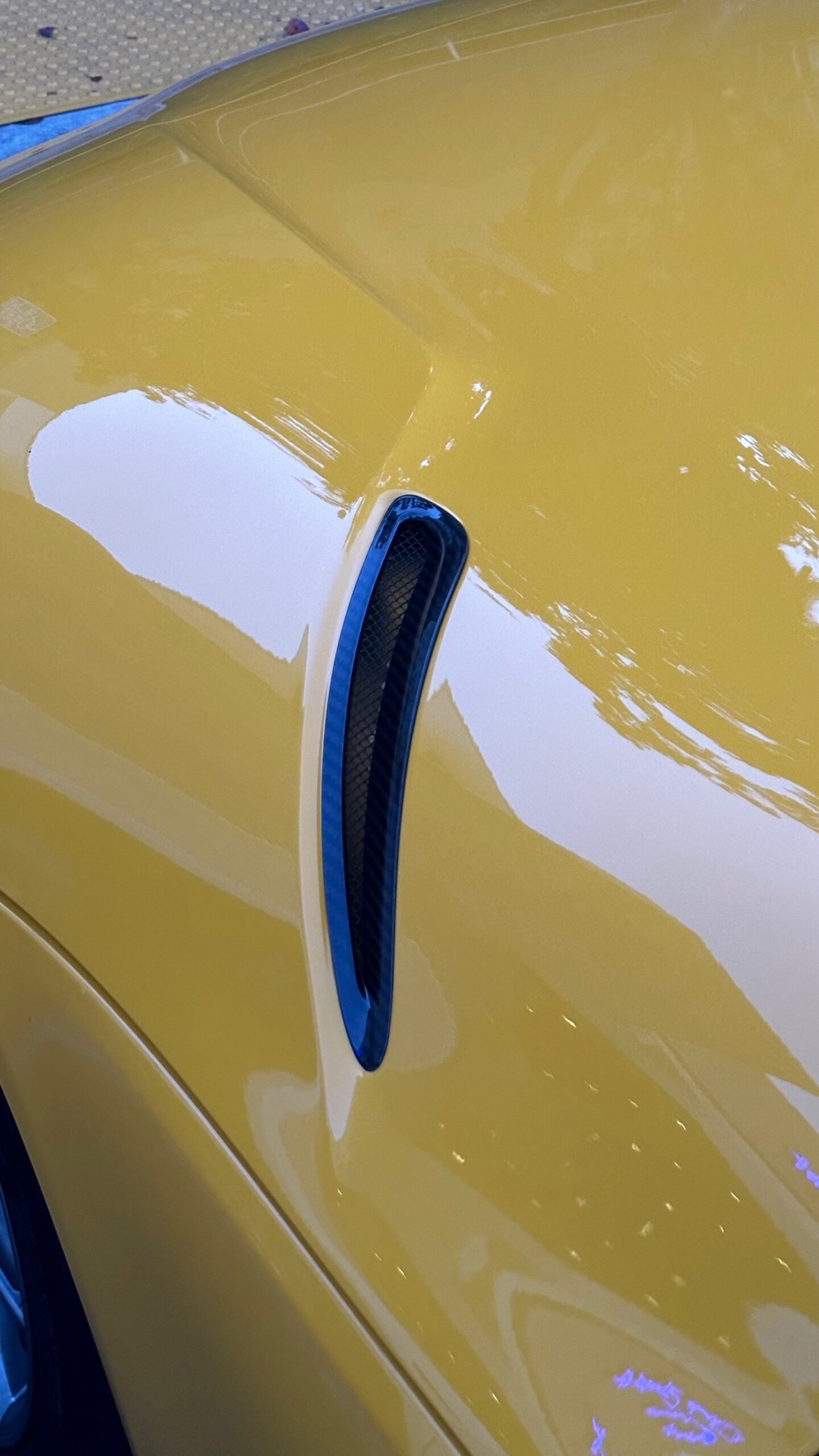 Carbon Fiber Hood Vent Scoop Trims - Toyota A90 Supra - Image 13