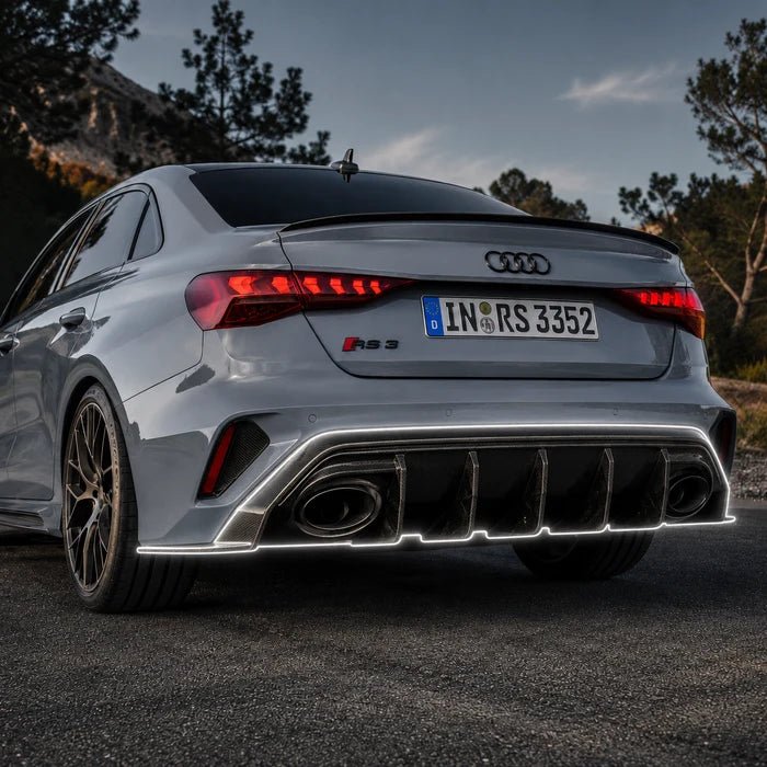 PrePreg Carbon Fiber Rear Diffuser for Audi RS3 8.5Y