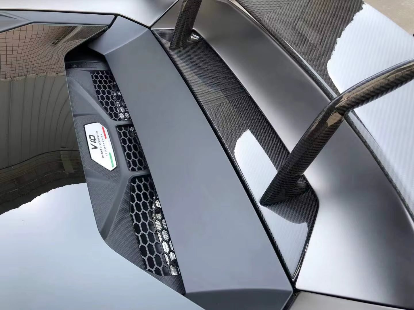 Dry Carbon Fiber Novi Style Rear Wing - Lamborghini Huracan EVO LP610 - 图片 5