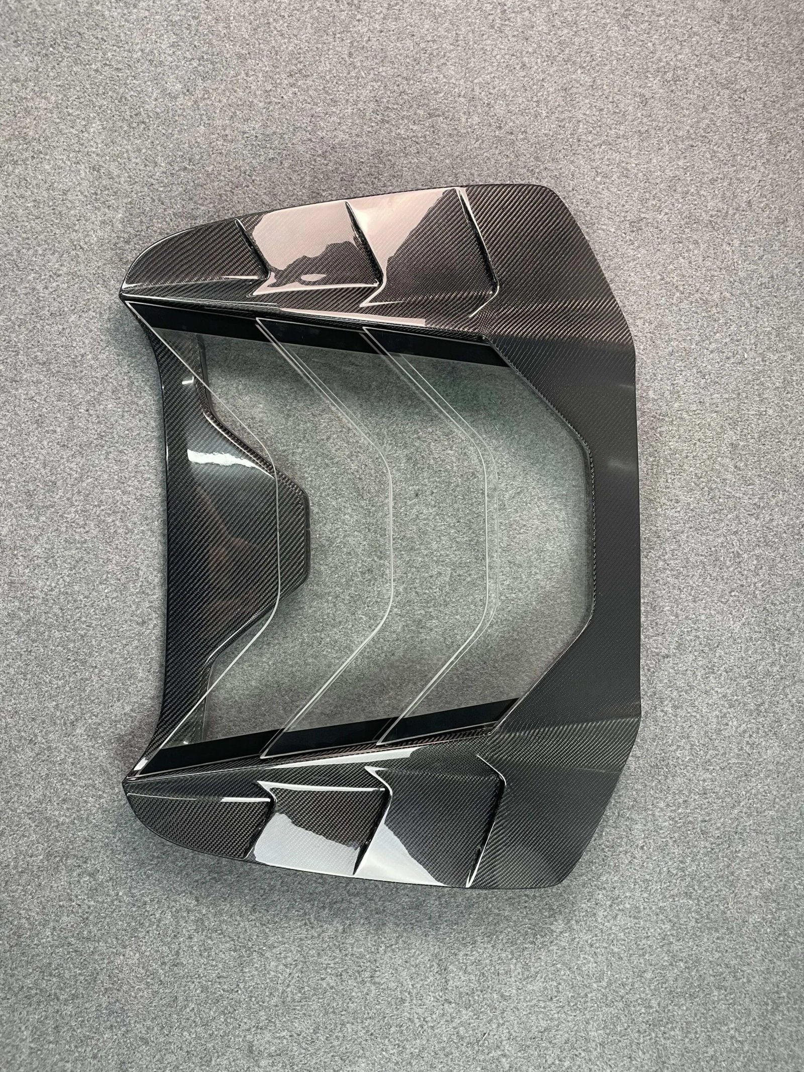 Carbon Fiber Rear Transparent Engine Cover V2 - Ferrari 488