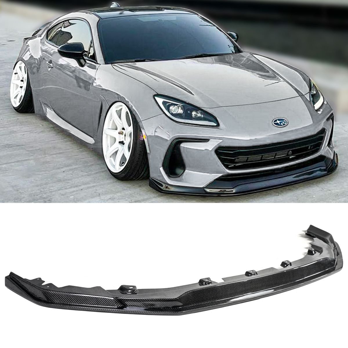 CS Style Carbon Fiber Front Splitter Lip - Subaru BRZ Zd8