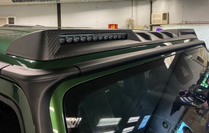Prepreg Carbon Fiber Front Roof Spoiler - Mercedes Benz W464 G500 G550 G63