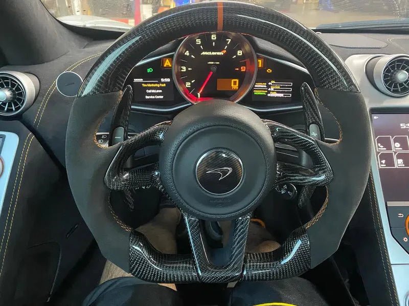 Custom Carbon Fiber Steerng Wheel - Mclaren