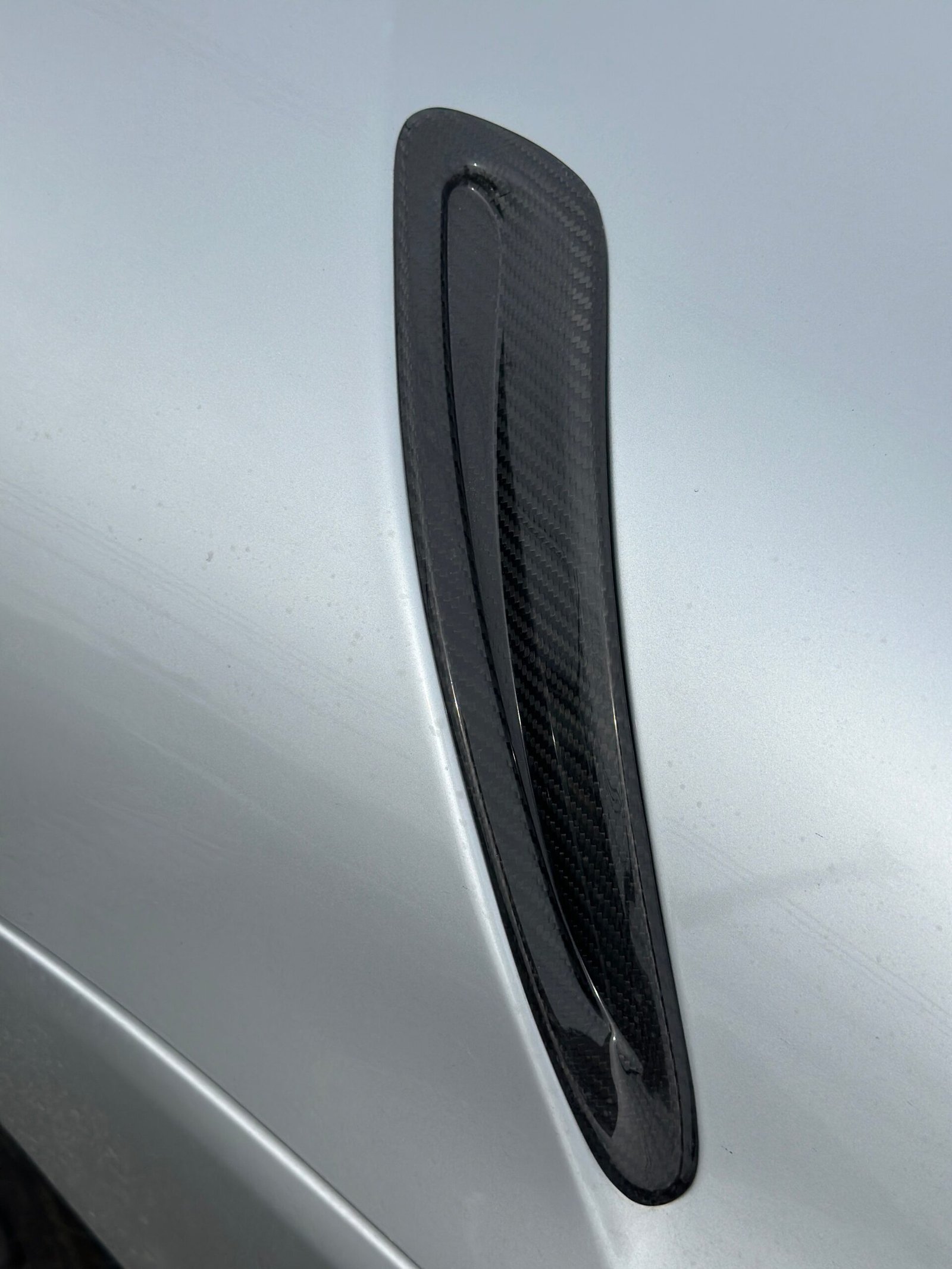 Carbon Fiber Hood Vent Scoop Trims - Toyota A90 Supra - Image 6