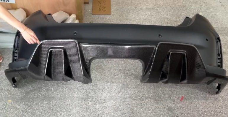 Carbon Fiber Rear diffuser V1 - Honda Civic Type R FL5