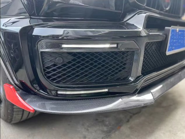 Carbon Fiber Front Bumper Fog Lamp Cover - Mercedes Benz G-Class W464 G63 AMG G500 2019-2024