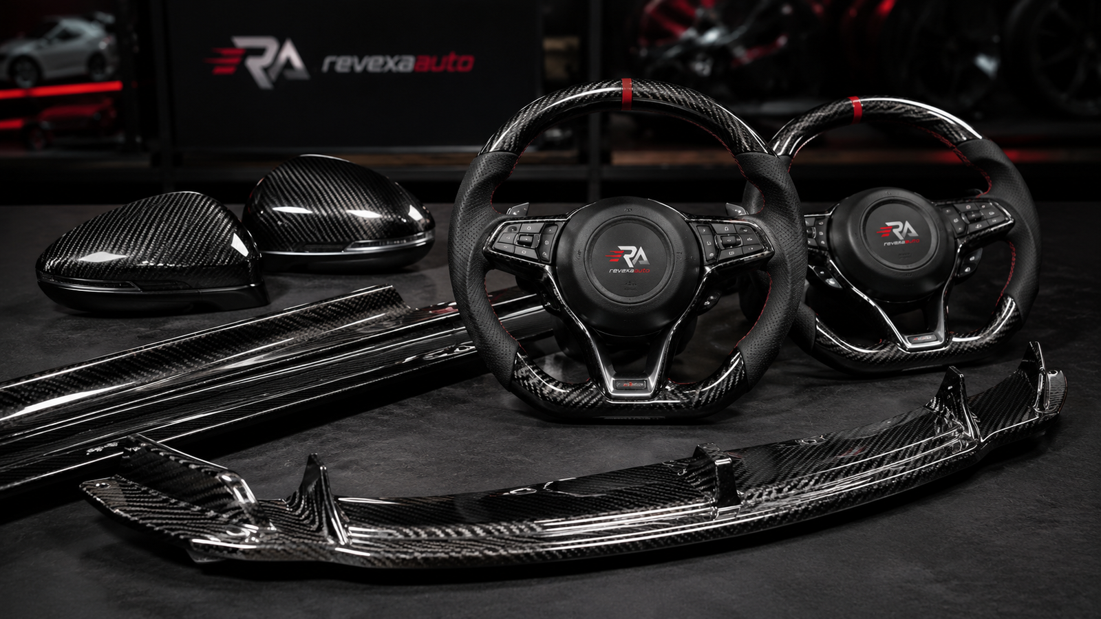 Finished carbon fiber automotive components