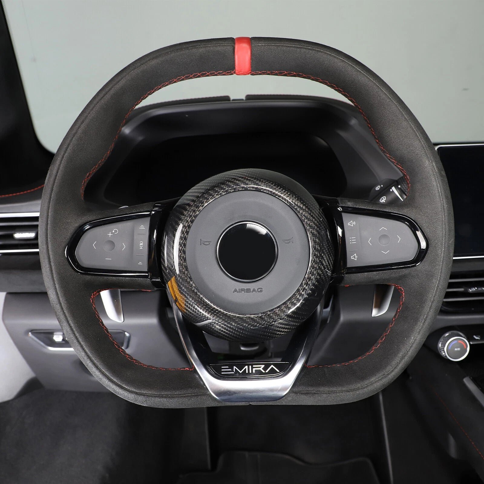 Carbon Fiber Steering Wheel Horn Button Trim Cover - Lotus EMIRA