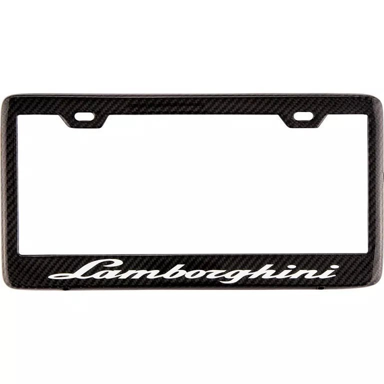 Carbon Fiber License Plate Frame - Lamborghini