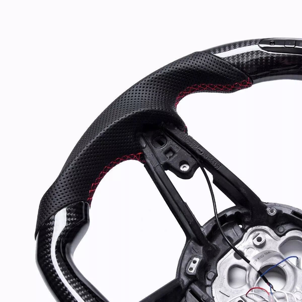 Carbon Fiber Steering Wheel W/ LED - Audi R8 & TT/TTS/TTRS - 图片 5