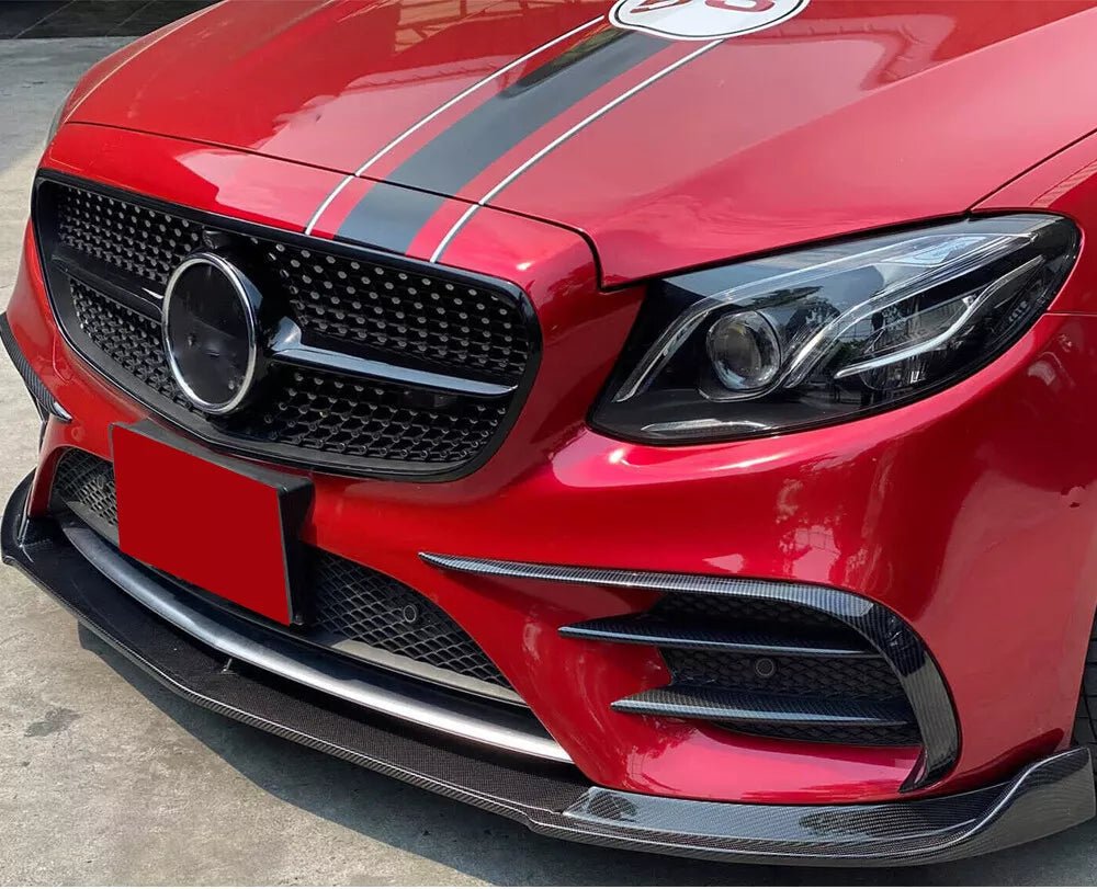 Carbon Fiber FD Style Front Lip- Mercedes Benz E-Class E350 E400 E450 E43AMG W213 2016-2019