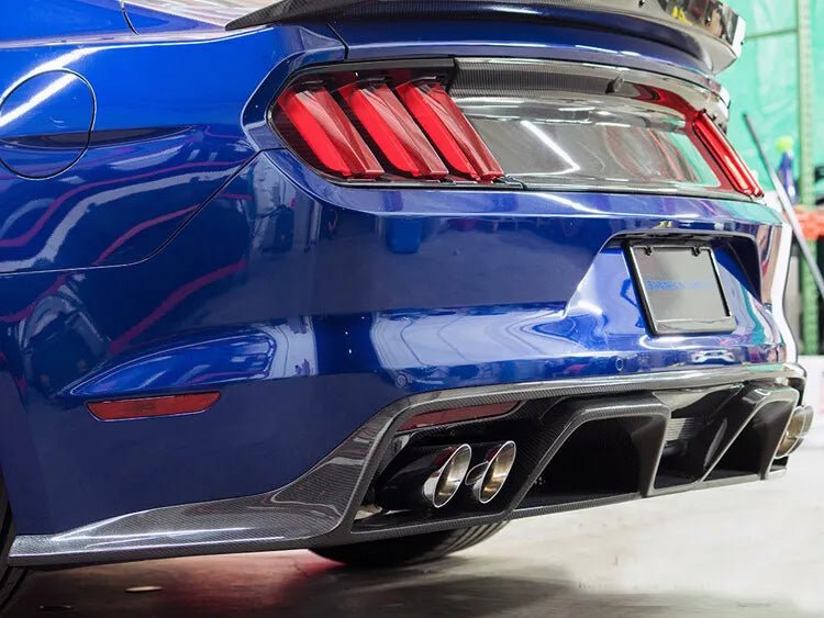 Carbon Fiber Rear Bumper Diffuser - Ford Mustang GT Coupe