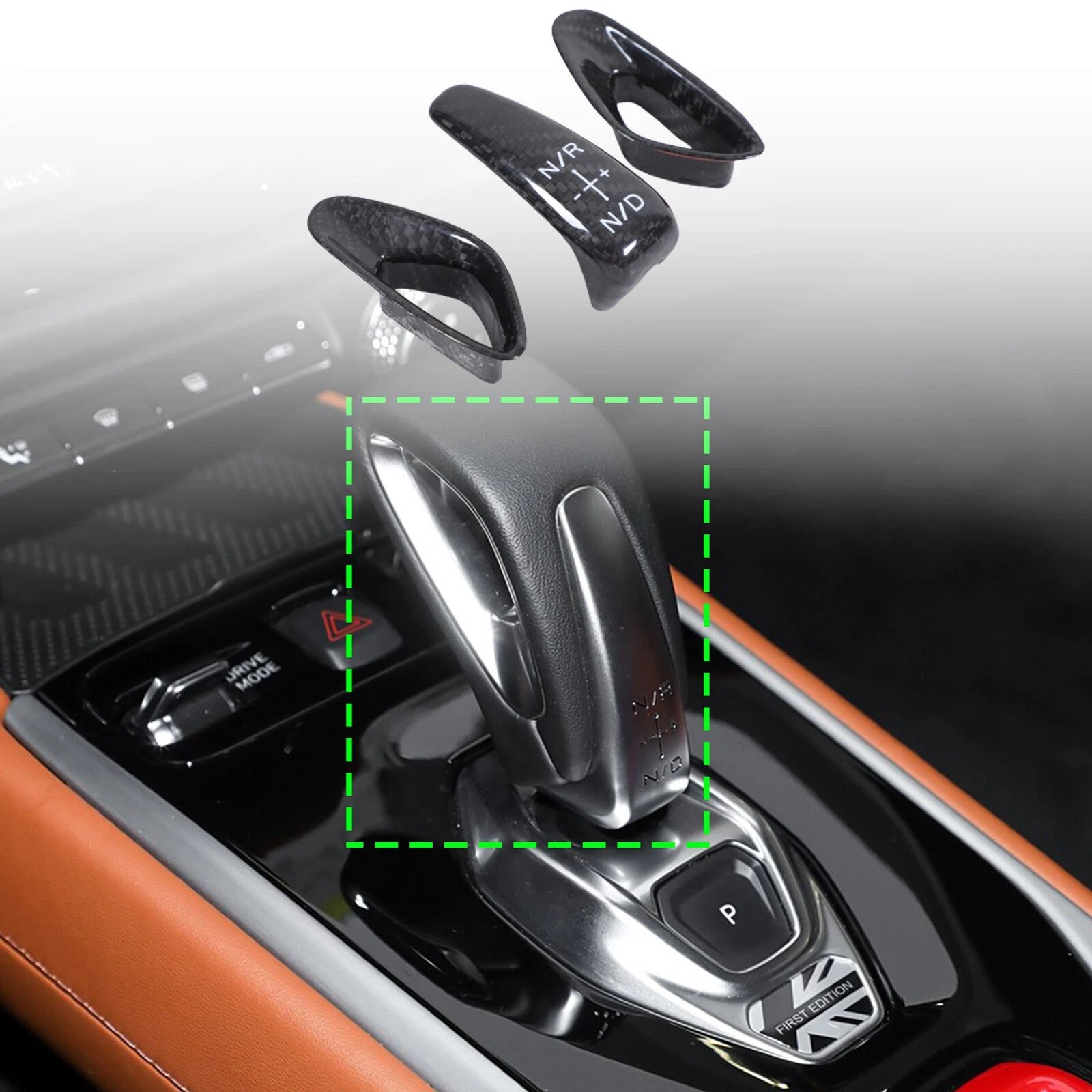 Carbon Fiber Inner Gear Shift Knob Cover Trim (3pcs) - Lotus Emira 2021-24