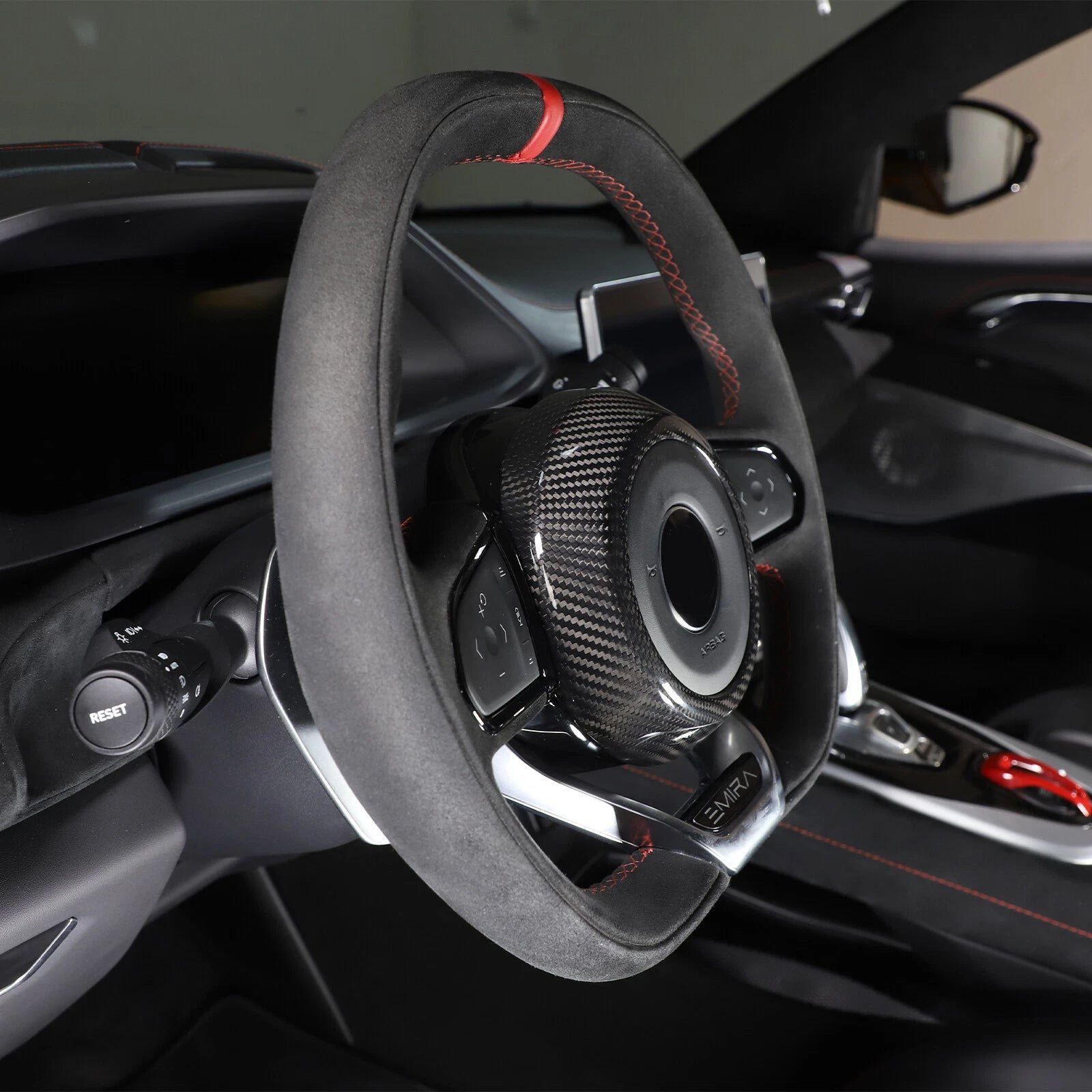 Carbon Fiber Steering Wheel Horn Button Trim Cover - Lotus EMIRA
