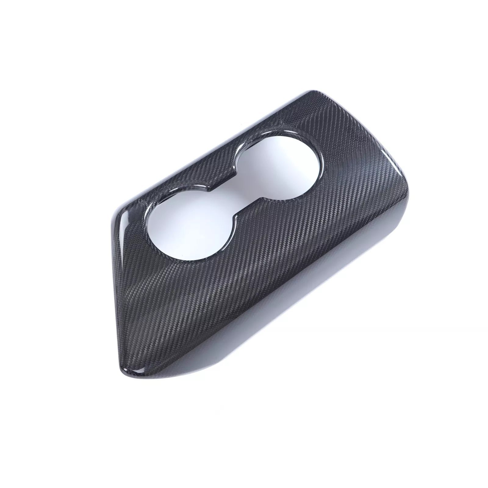 Carbon Fiber Cup Holder Trim Cover - Toyota Supra GR