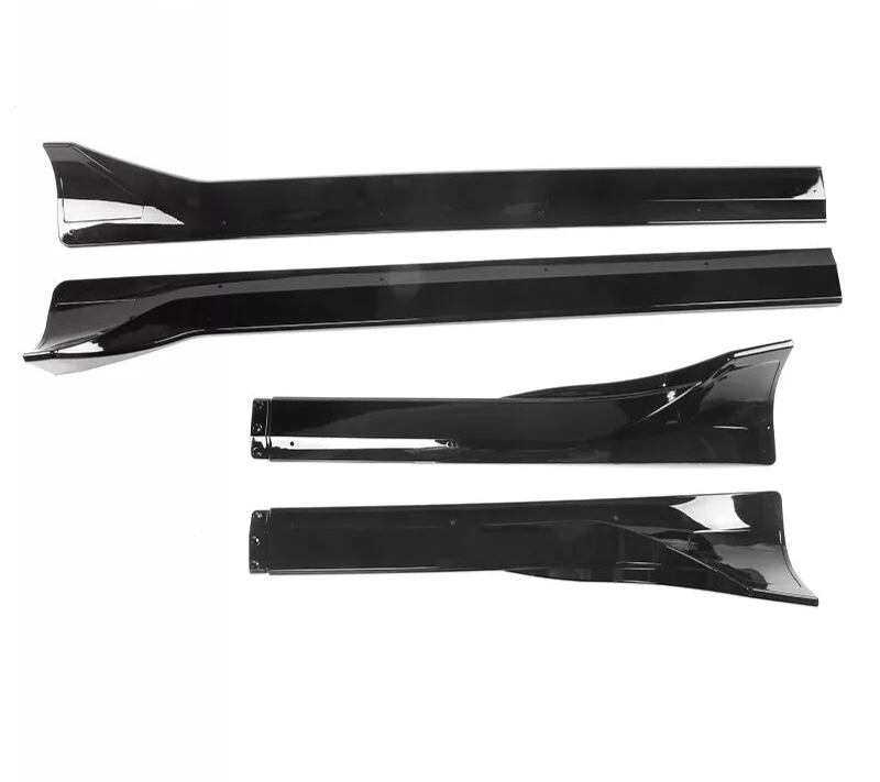 Gloss Black Side Skirts Extension V1 - 20-24 Tesla Model Y