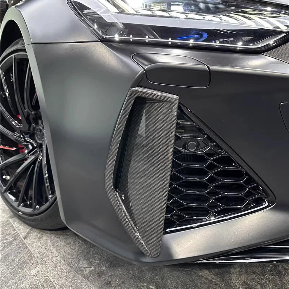 Dry Carbon Fiber Front Bumper Air Vent Trim Cover - Audi RS6/RS7 C8 Avant
