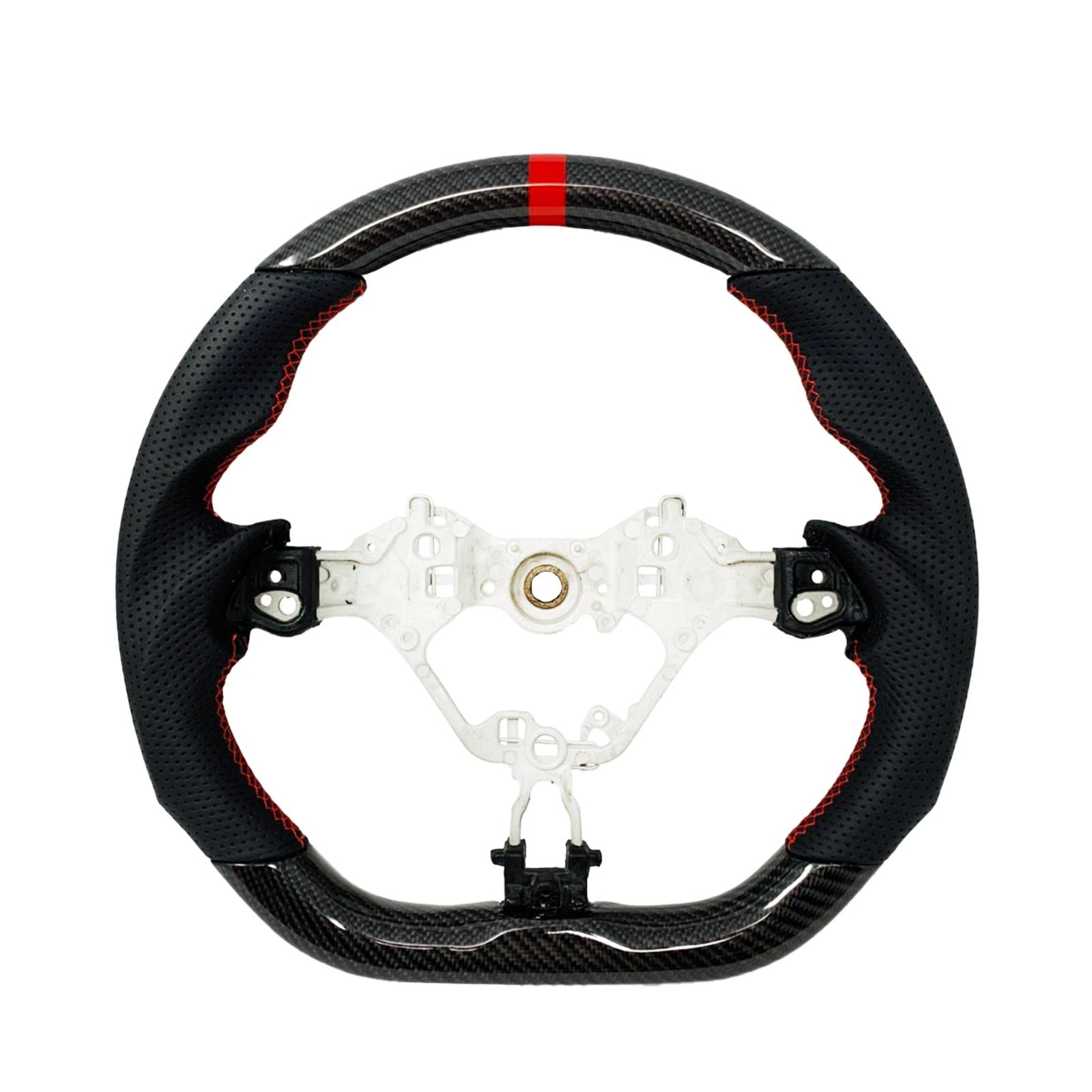 Carbon Fiber Steering Wheel w/ Red accents - 17-25 TOYOTA 86 GR86 BRZ