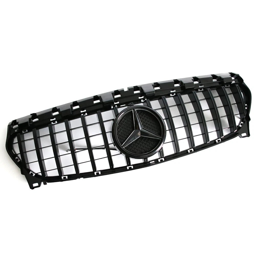 Gloss Black GT Style Grille - Mercedes Benz CLA-Class W117 Grill 2013-2019