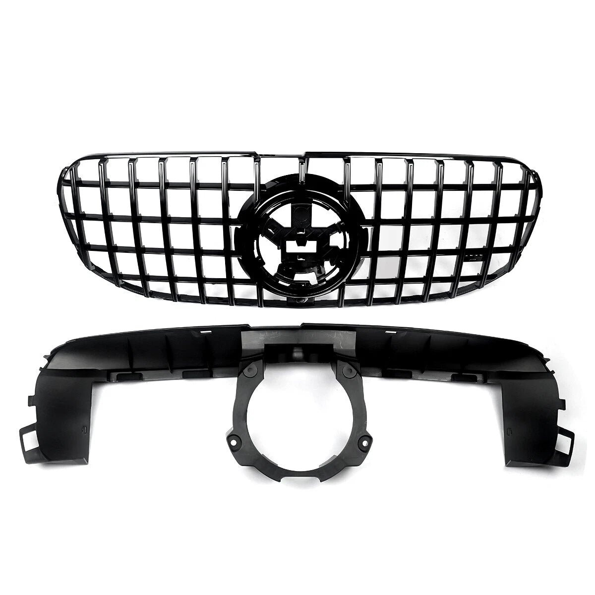 Gloss Black Front Grille W/ Camera - 2020+ Mercedes Benz X167 GLS450 GLS580