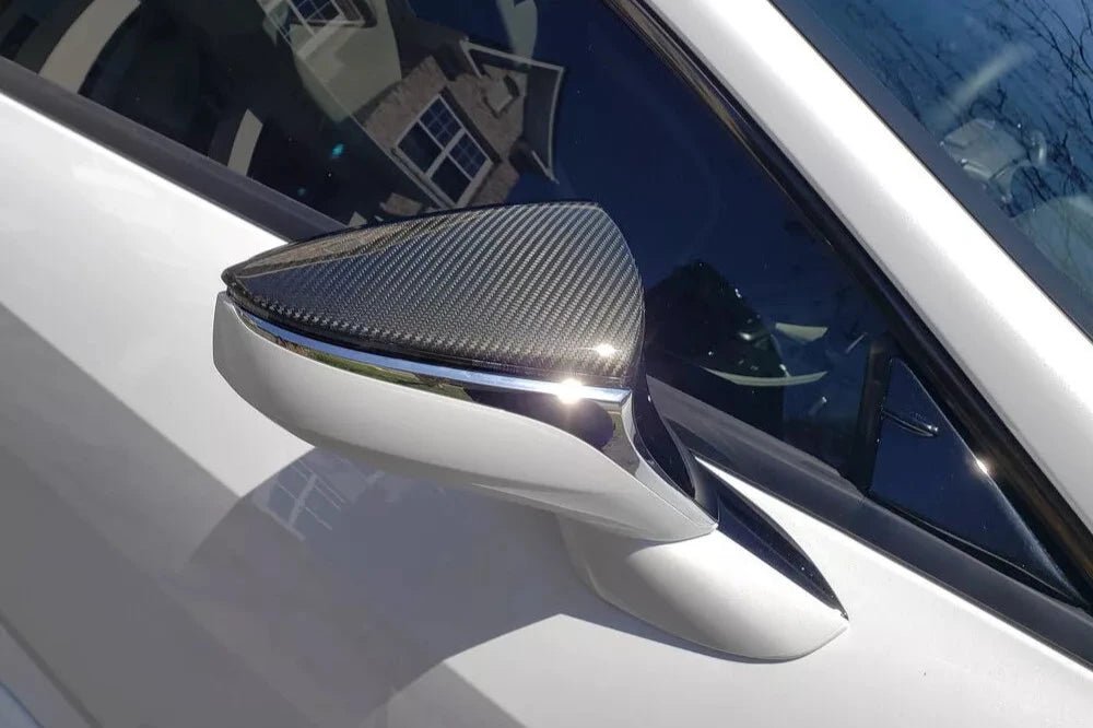 OEM Style Carbon Fiber Mirror Cap Set - 21-26 LEXUS IS300 IS350 IS500