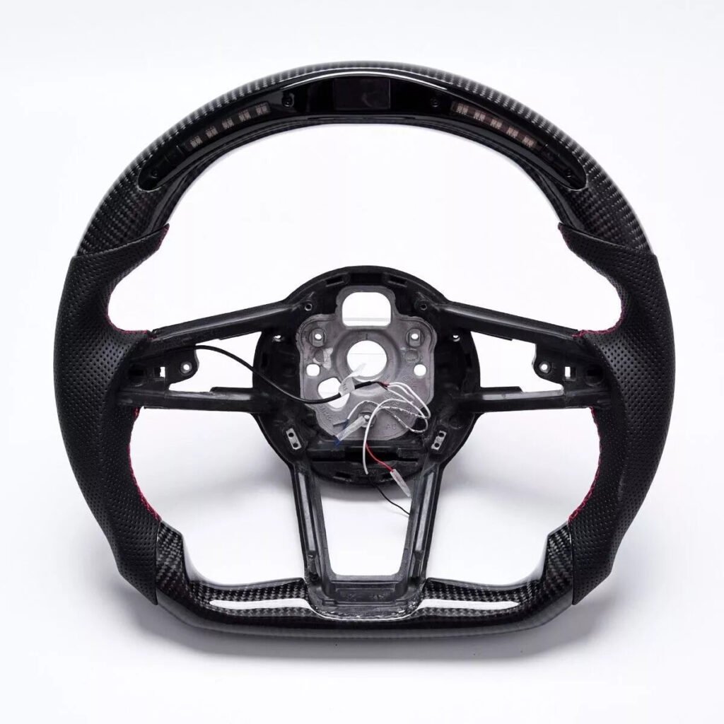 Carbon Fiber Steering Wheel W/ LED - Audi R8 & TT/TTS/TTRS