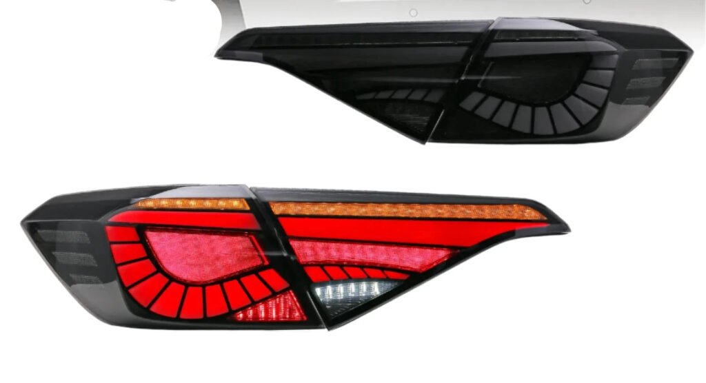 GTS Style LED Sequential Rear Tail Lights Set - Honda Civic 11th Sedan Gen 2022-2024