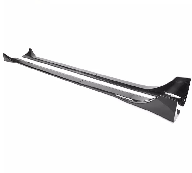 Gloss Black Side Skirts Extension V1 - 20-24 Tesla Model Y