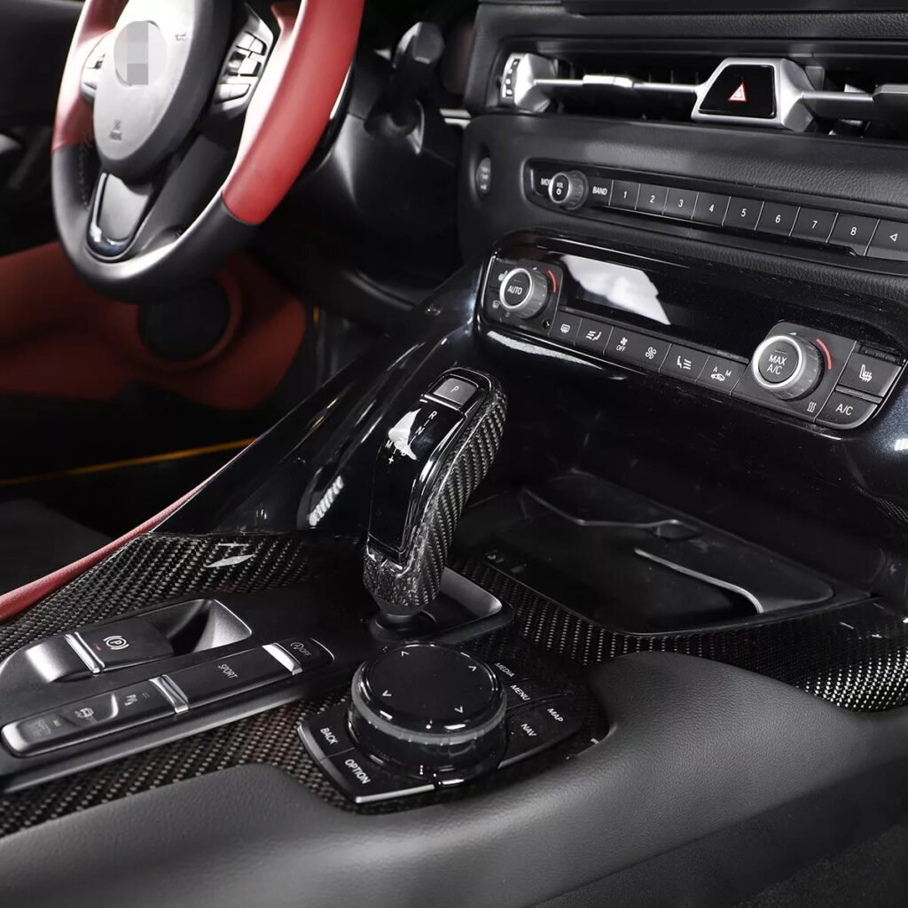 Carbon Fiber Gear Shift Knob Cover - Toyota Supra