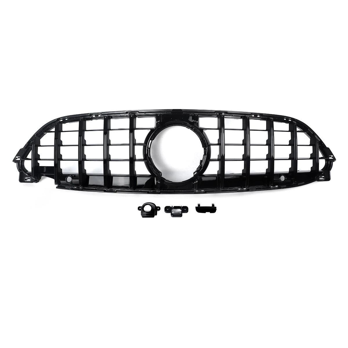 Gloss Black GT Style Front Grille - Mercedes-Benz W236 C236 CLE300 CLE450