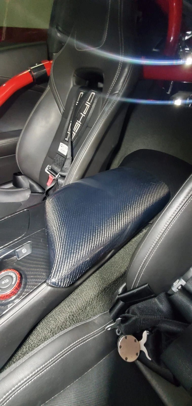 Carbon Fiber Armrest Cover - Corvette C7 14-19
