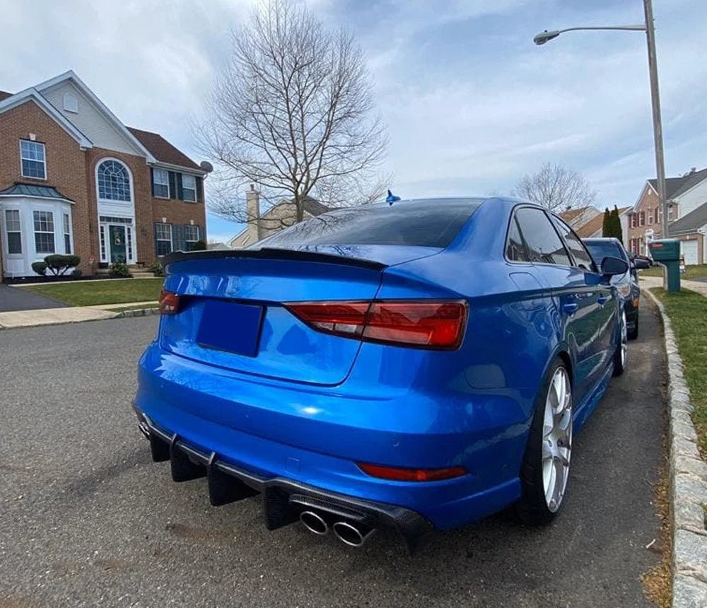 KB Style Carbon Fiber Rear Diffuser - Audi A3 & S3 8V - product detail 10