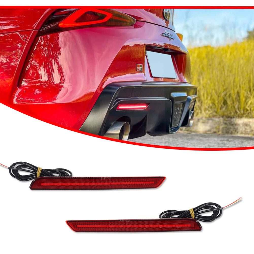 LED Sequential Rear Bumper Reflector Lights - Toyota GR Supra