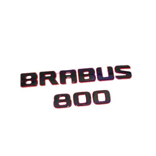 BRABUS 800 Black/red badge emblem - mercedes G wagon