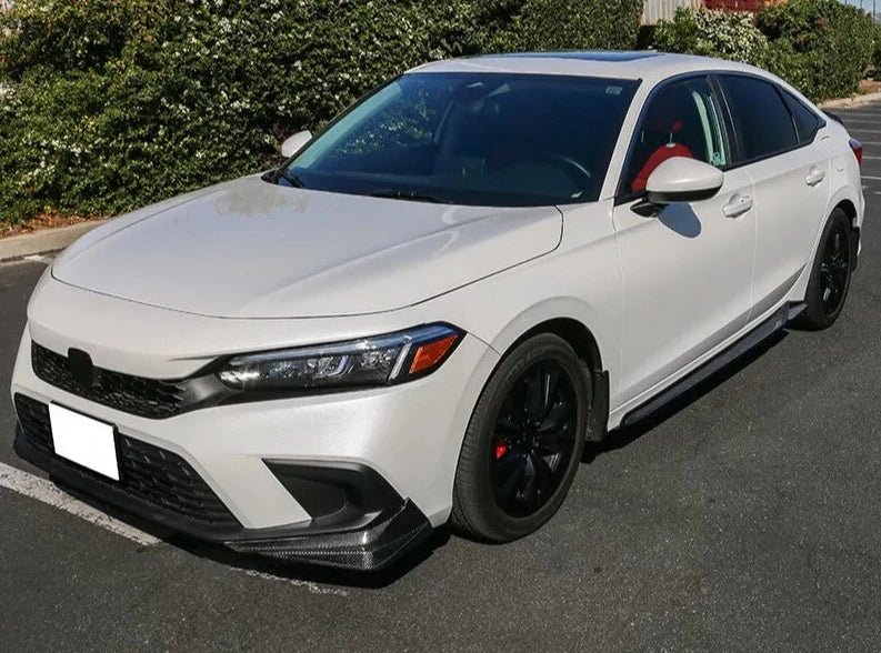 HPD Style Carbon Fiber Side Front Bumper Lip - Honda Civic 11th