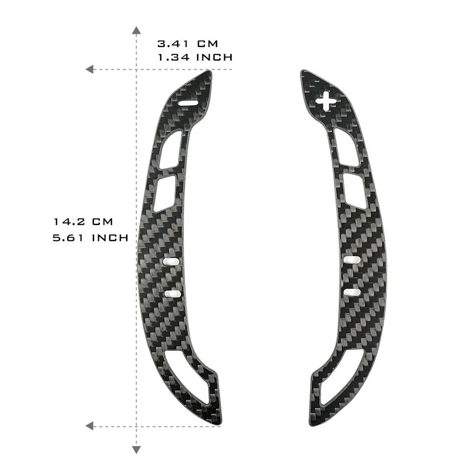 Magnetic Carbon Fiber Audi Paddle Shifters - A6 A7 S6 S7 RS6 RS7