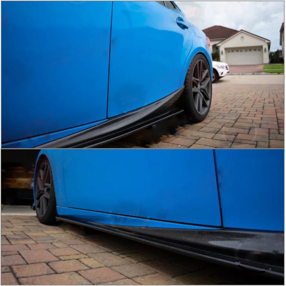 Carbon Fiber Side Skirts - Lexus IS250 IS350 F Sport