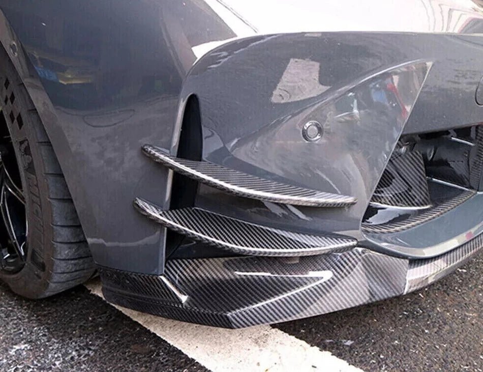 CARBON FIBER FRONT BUMPER CANARDS - BMW G8X G80 G82 M3 M4