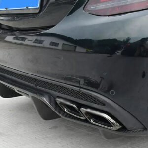 PSM Style Carbon Fiber Rear Diffuser - Mercedes Benz W205 C63 AMG C-Class