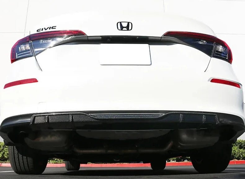 Carbon Fiber Rear Bumper Diffuser - Honda Civic Sedan 11th Gen
