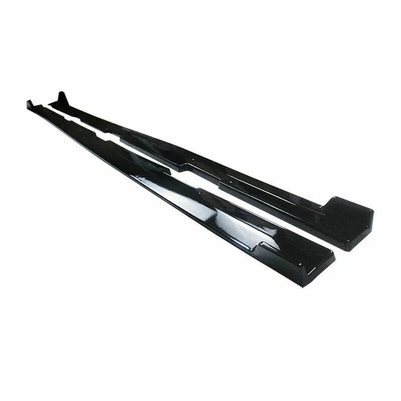 Gloss Black Side Skirts Extension - Honda Civic 22-26
