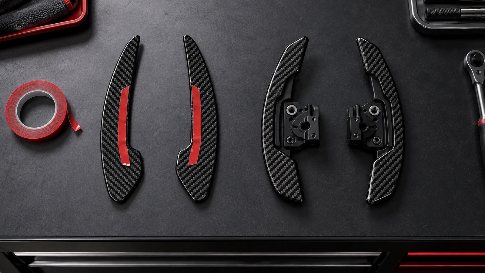 Adhesive carbon fiber paddle extensions compared with complete replacement paddle assemblies