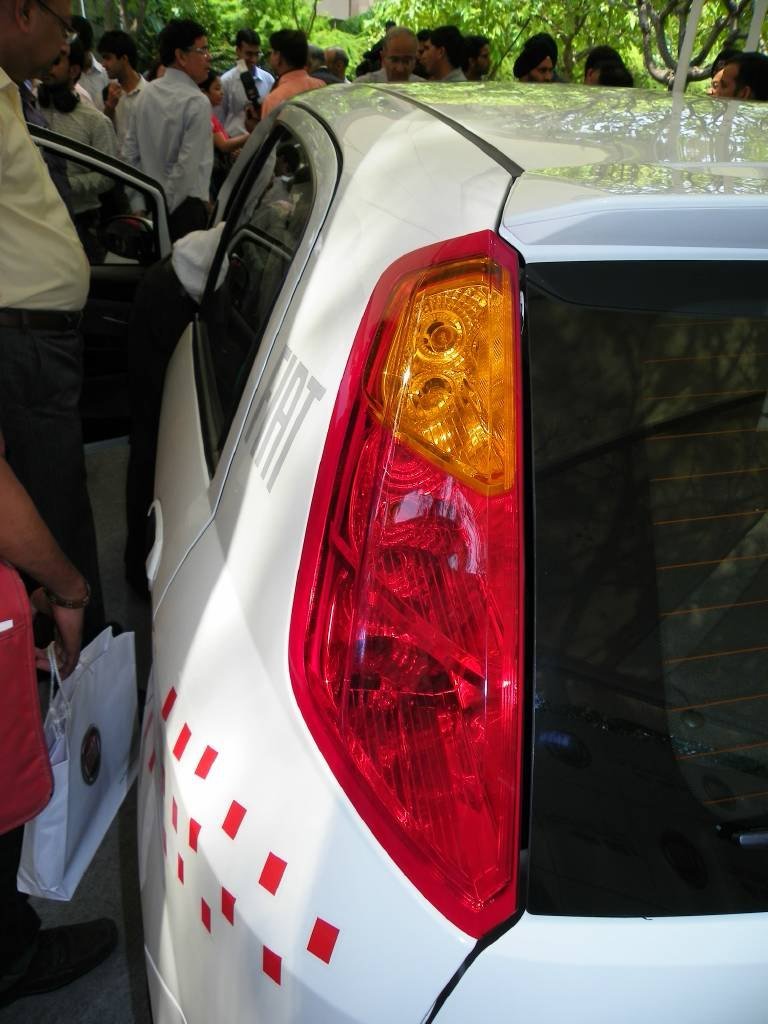 Real photograph of a Fiat Punto rear light